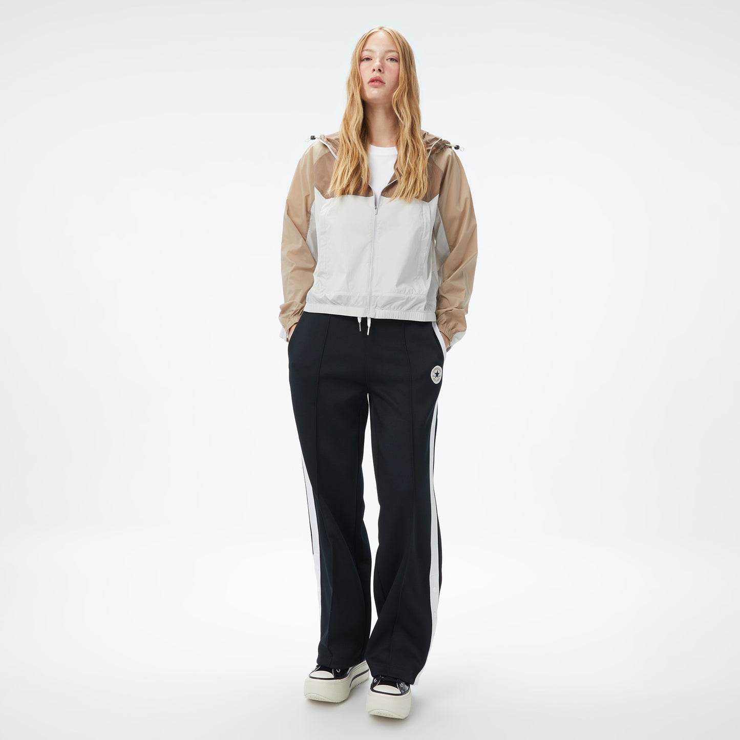 Converse Lightweight Windbreaker Kadın Kahverengi Ceket