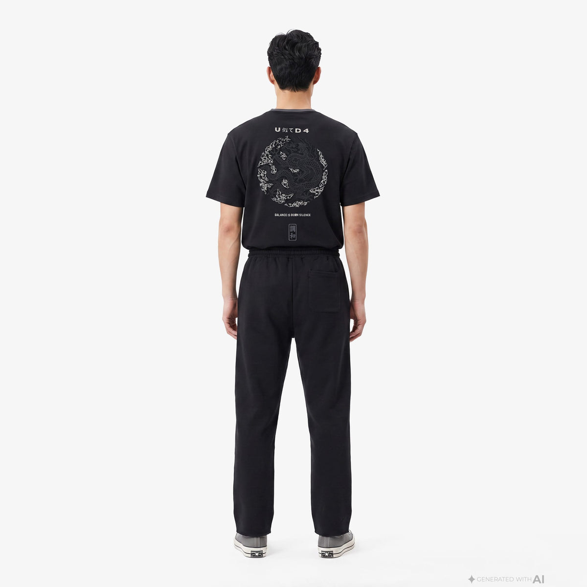 Unıted4 Regular Fit Erkek Siyah Eşofman Altı