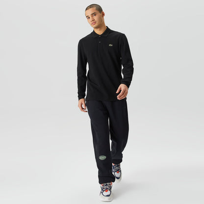 Lacoste Erkek Classic Fit Uzun Kollu Siyah Polo
