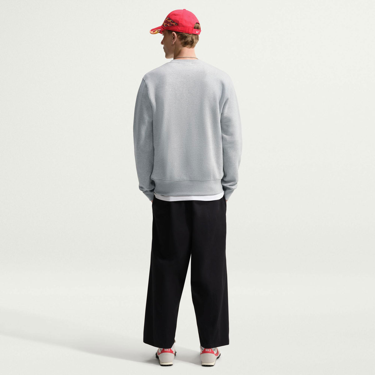 Nike Club Bb Crew Erkek Gri Sweatshirt