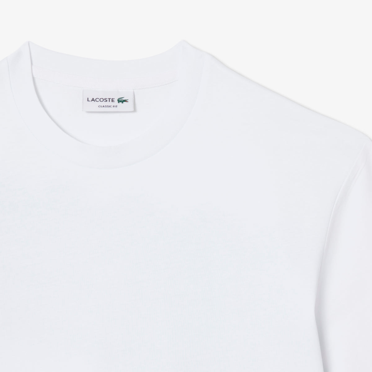 Lacoste Classic Fit Erkek Beyaz T-shirt