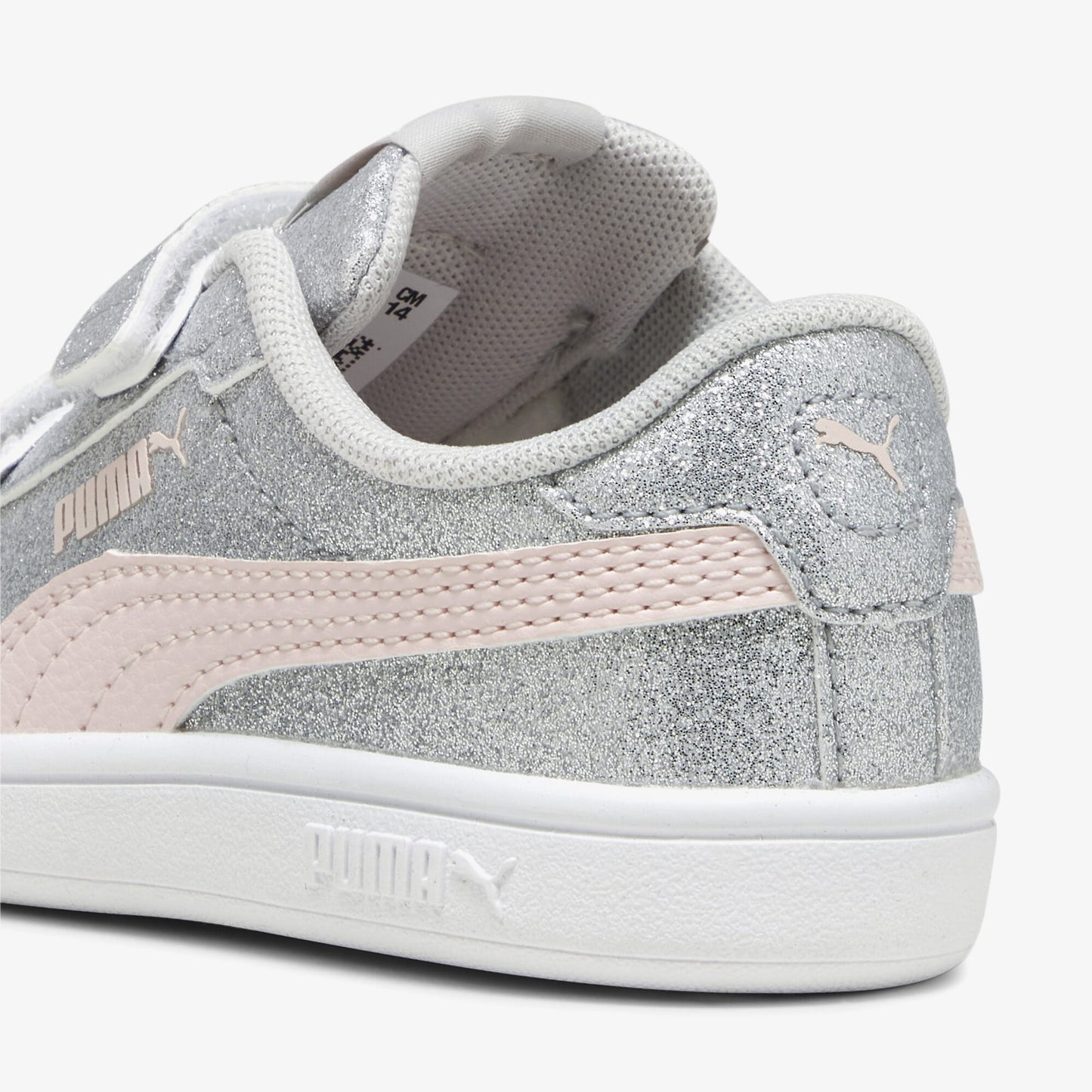 Puma Smash 3.0 Glit Glam V Bebek Gri Spor Ayakkabı