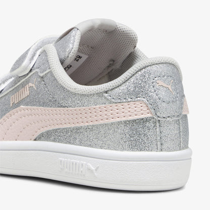 Puma Smash 3.0 Glit Glam V Bebek Gri Spor Ayakkabı
