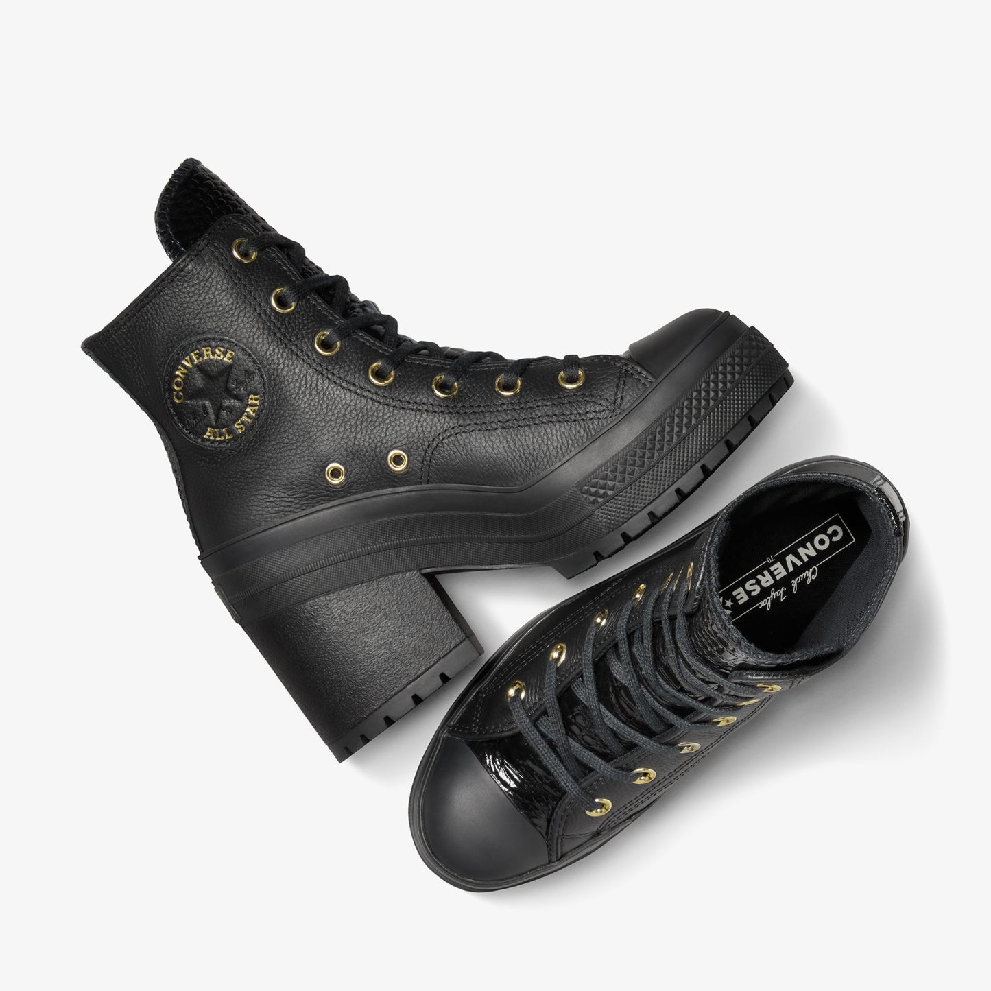 Converse Chuck 70 De Luxe Heel Unisex Kahverengi Deri Platform Sneaker