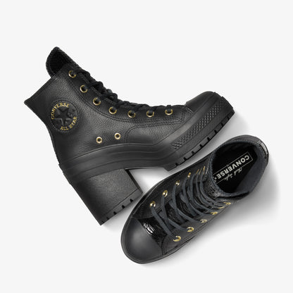 Converse Chuck 70 De Luxe Heel Unisex Kahverengi Deri Platform Sneaker