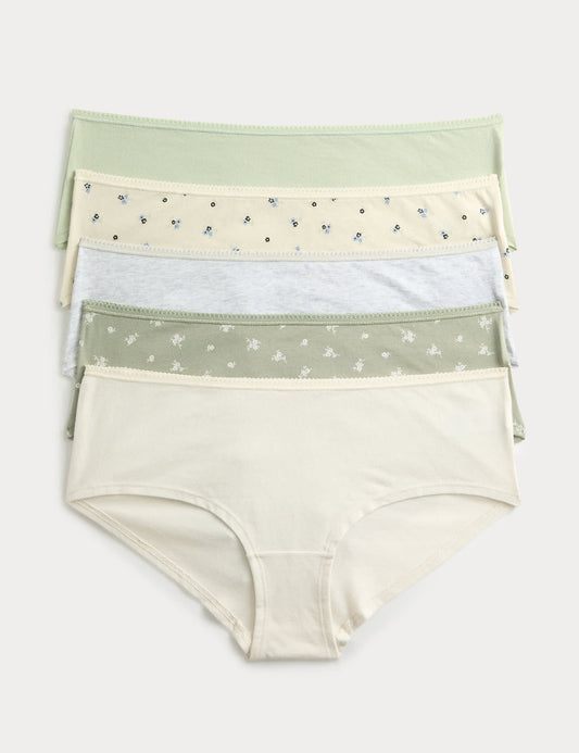 5'li Cotton Lycra:registered: Short Külot Seti