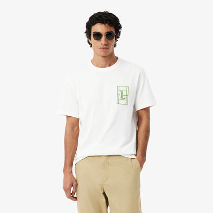 Lacoste Classic Fit Erkek Beyaz T-shirt