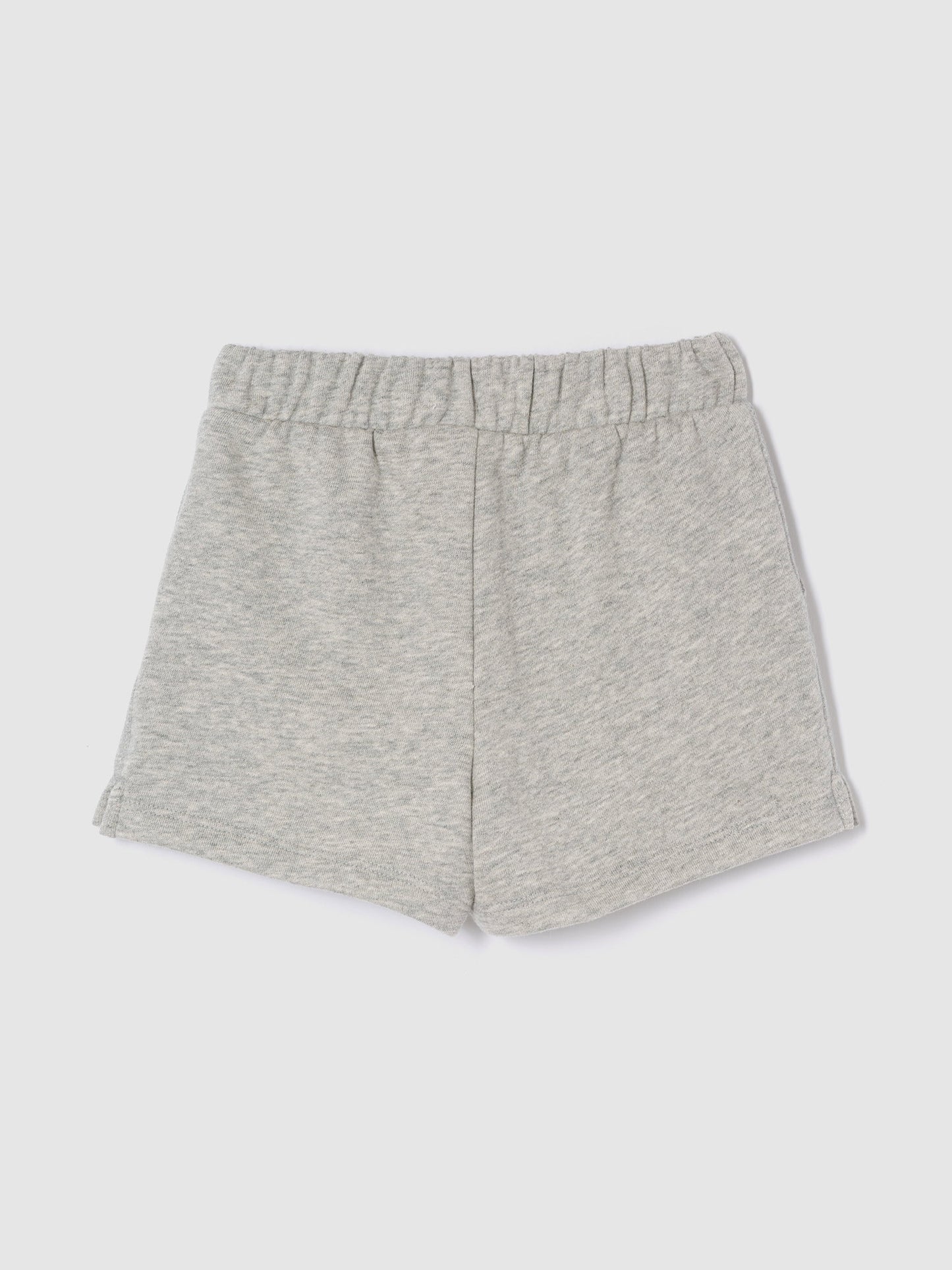 Gri Gap Logo Pull-on Fransız Havlu Kumaş Şort