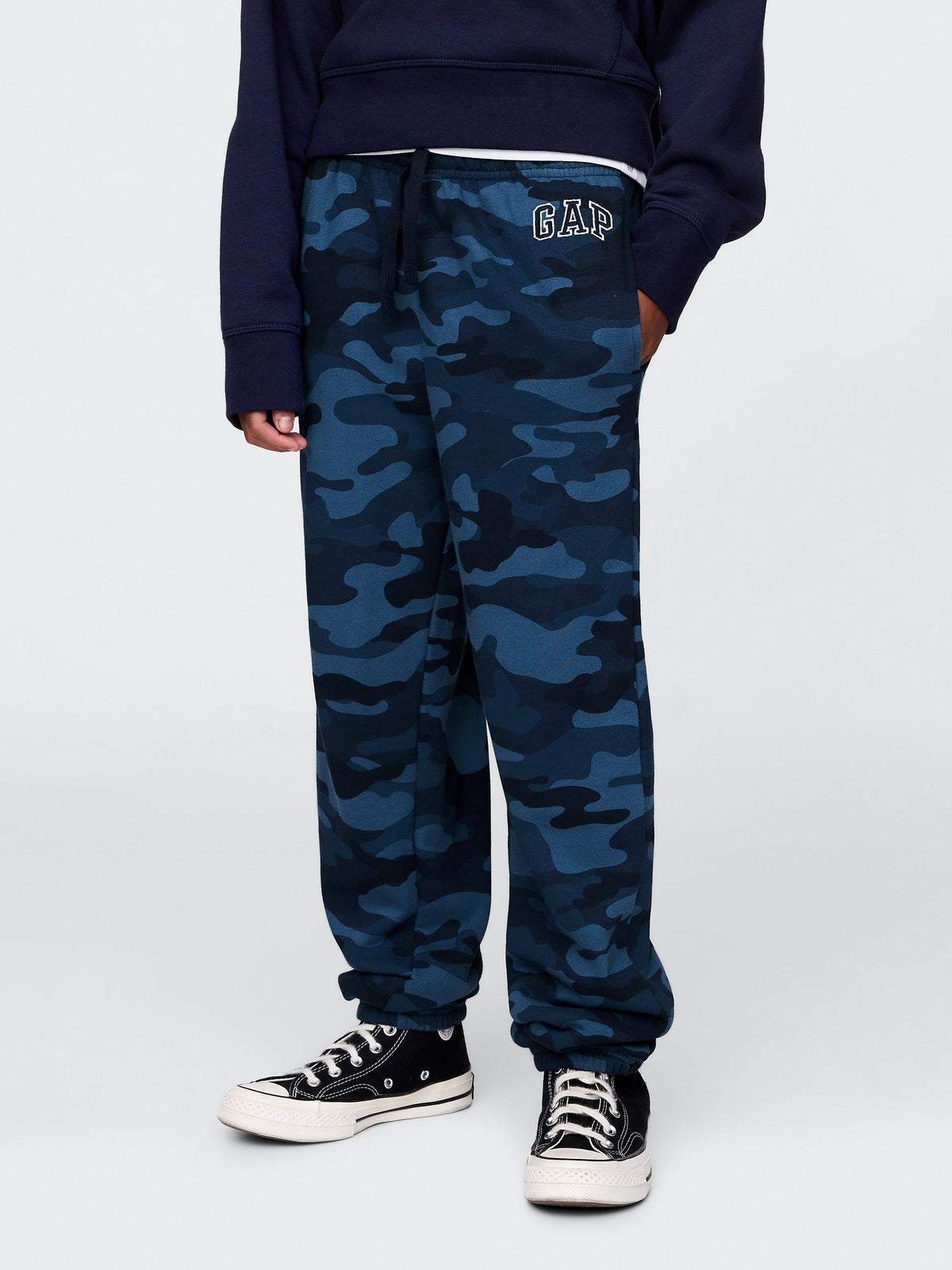 Mavi Relaxed Gap Logo Eşofman Altı