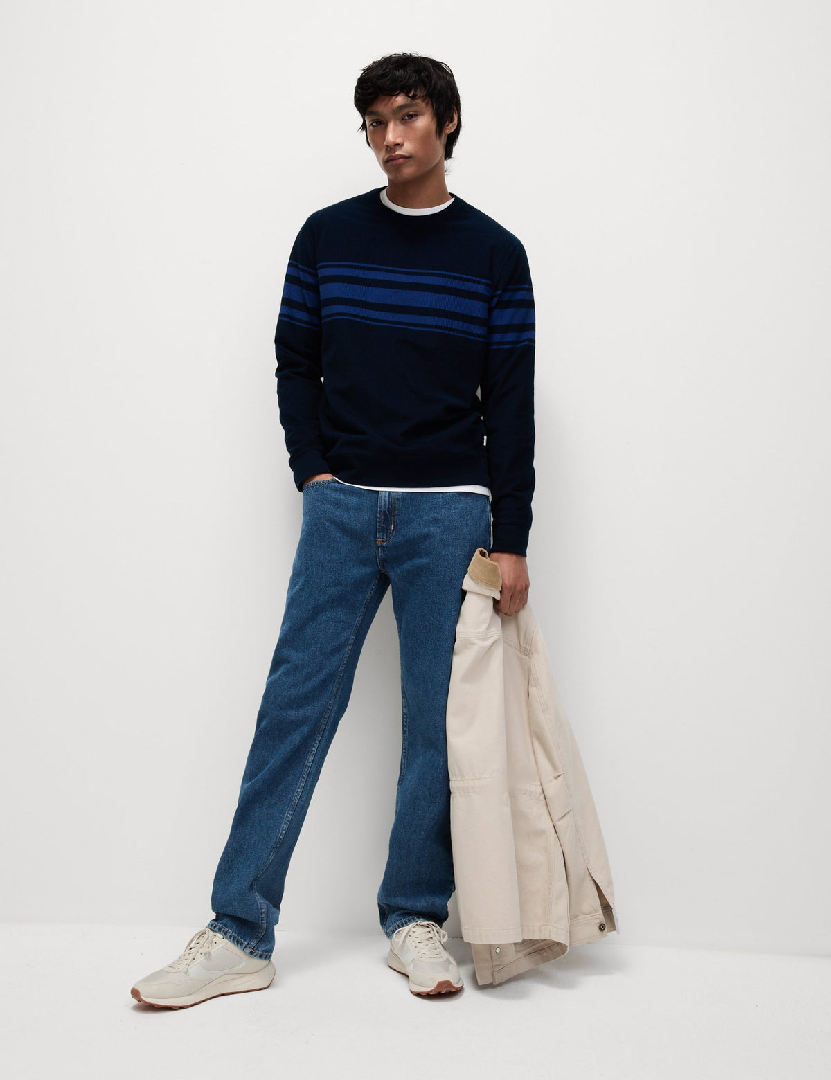 Regular Fit Waffle Sweatshirt