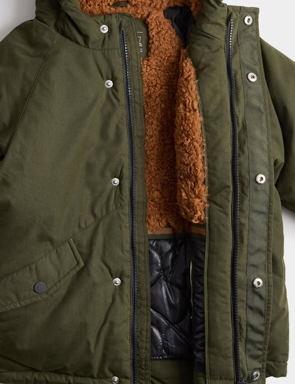 Peluş Astarlı Çocuk Parka Mont