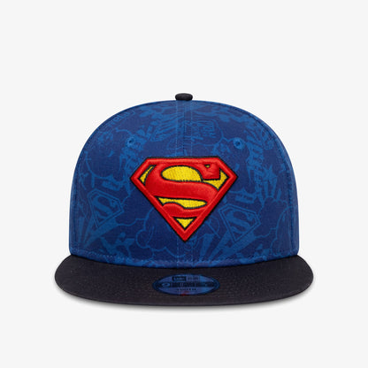 New Era Dc 9fifty Supman Baz Çocuk Mavi Şapka