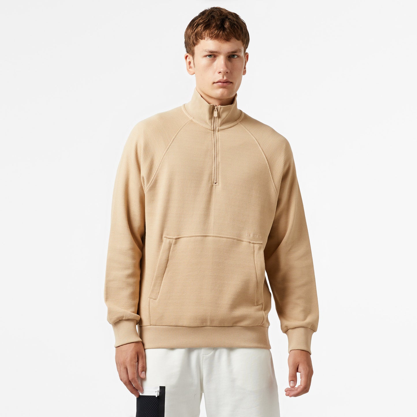 United4 Erkek Krem Hoodie