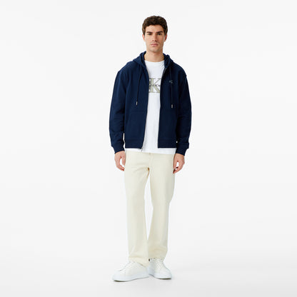 Calvin Klein Terry Monogram Erkek Mavi Hoodie