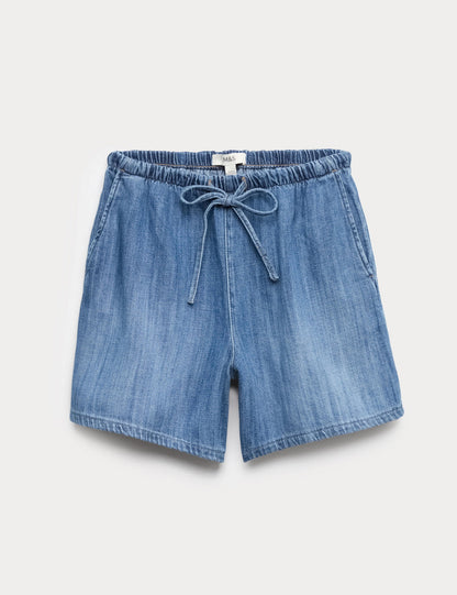 Pamuklu Denim Şort