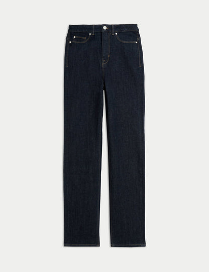 Magic Shaping Yüksek Bel Straight Leg Jean Pantolon