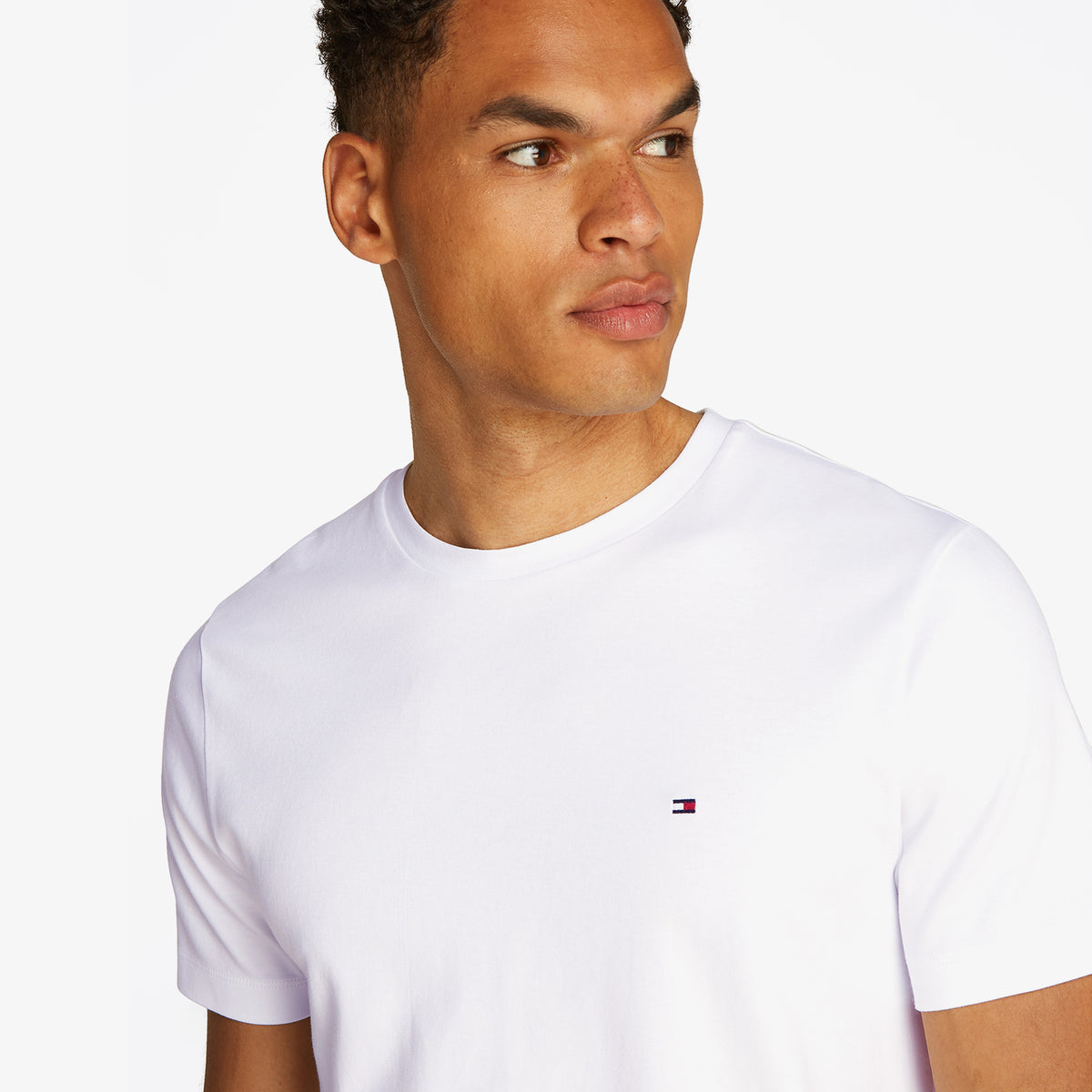 Tommy Hilfiger Elevated Essentials Erkek Beyaz T-shirt
