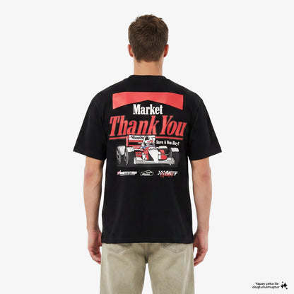 Market Have A Nice Race Erkek Siyah T-shirt