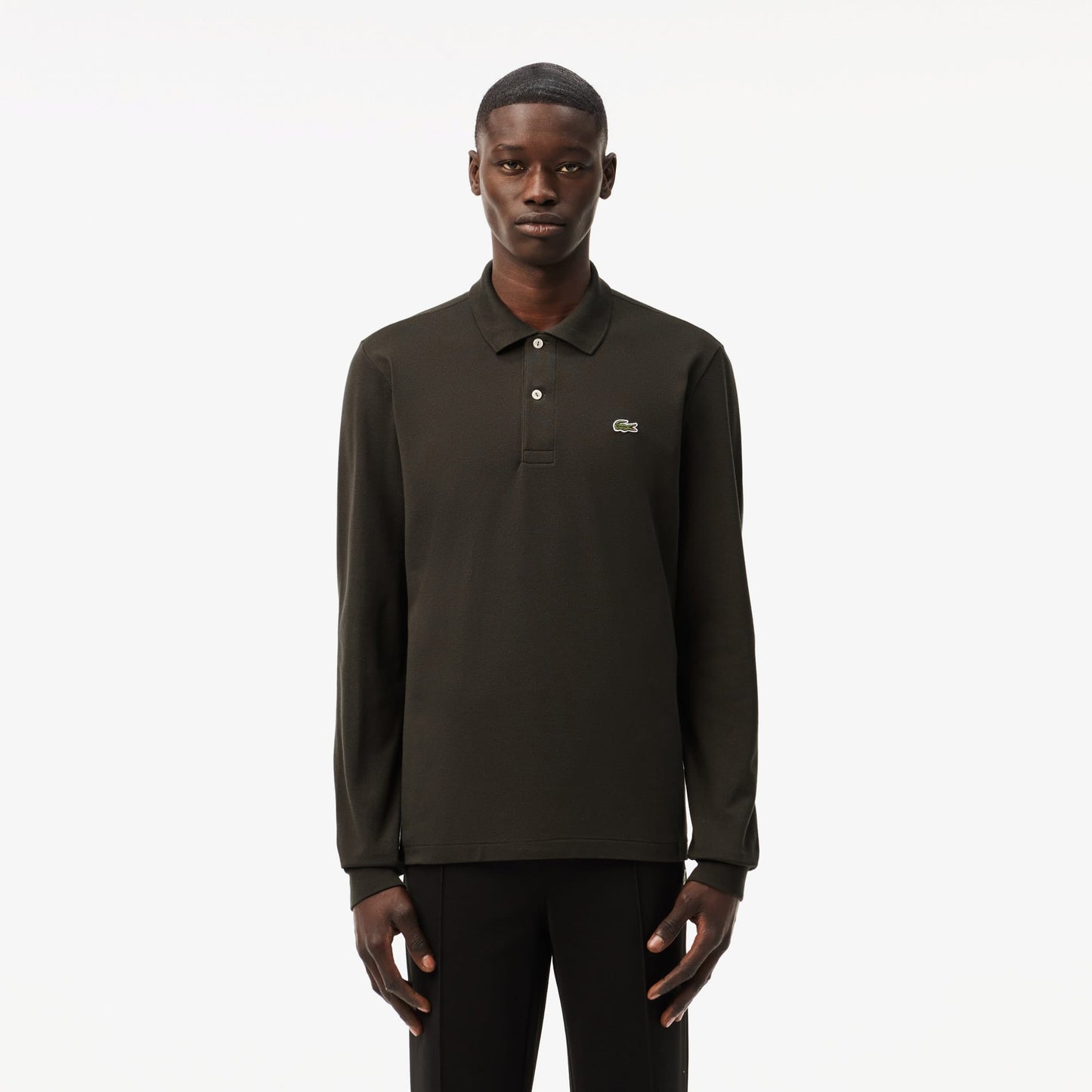 Lacoste L.12.12 Erkek Classic Fit Uzun Kollu Bordo Polo