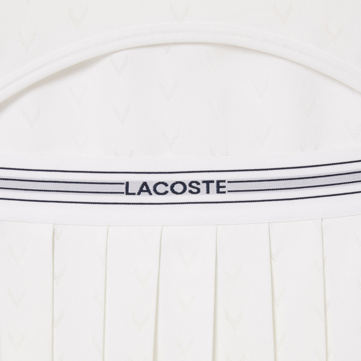 Lacoste Sport Kadın Slim Fit Kolsuz Polo Yaka Beyaz Elbise