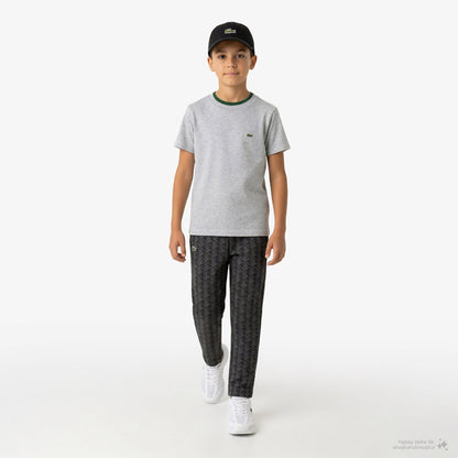 Lacoste Çocuk Monogram Siyah Eşofman Altı