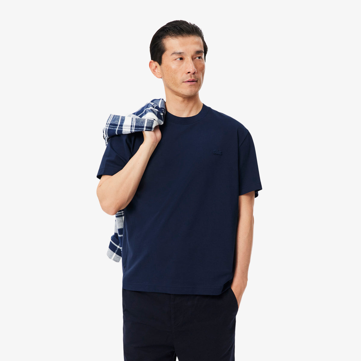 Lacoste Classic Fit Erkek Lacivert T-shirt