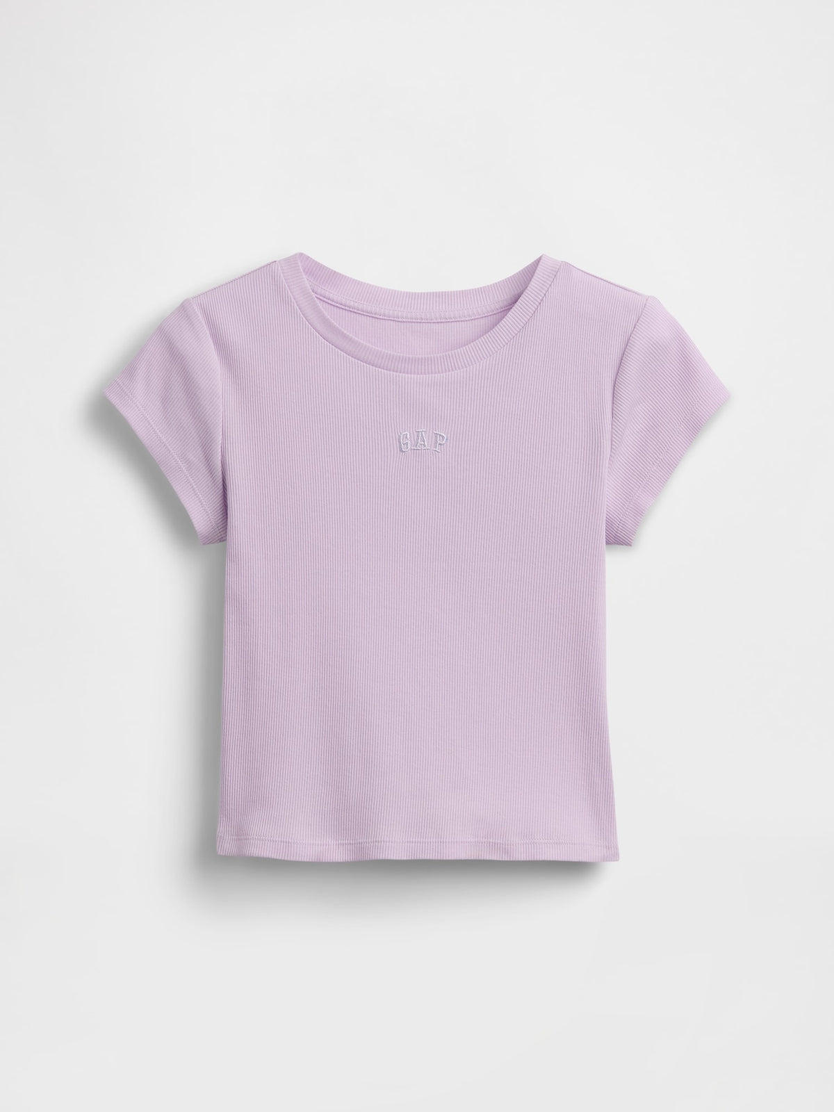 Lila Arch Logo Rib T-shirt