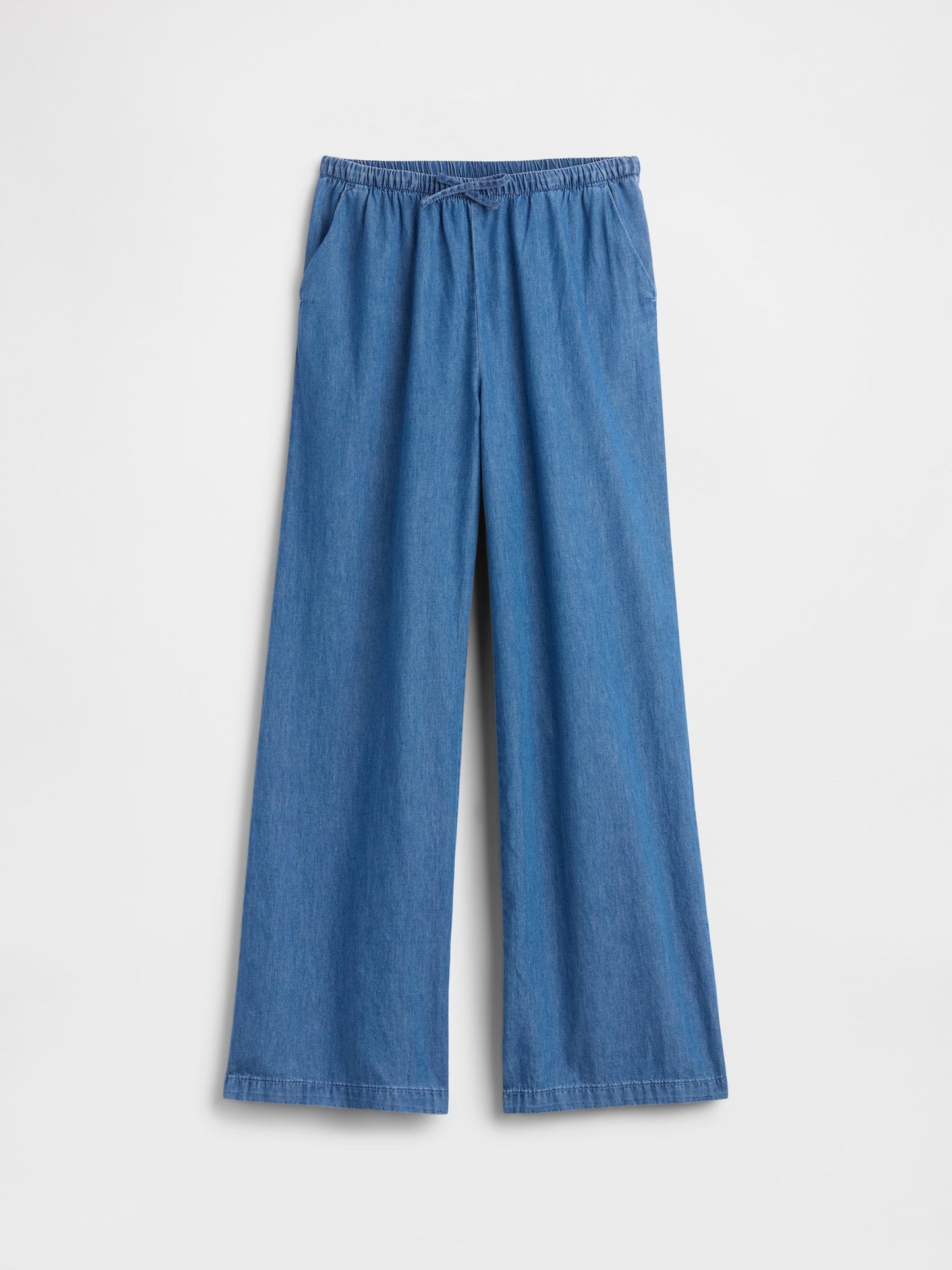 Mavi Pull-on Wide-leg Chambray Pantolon