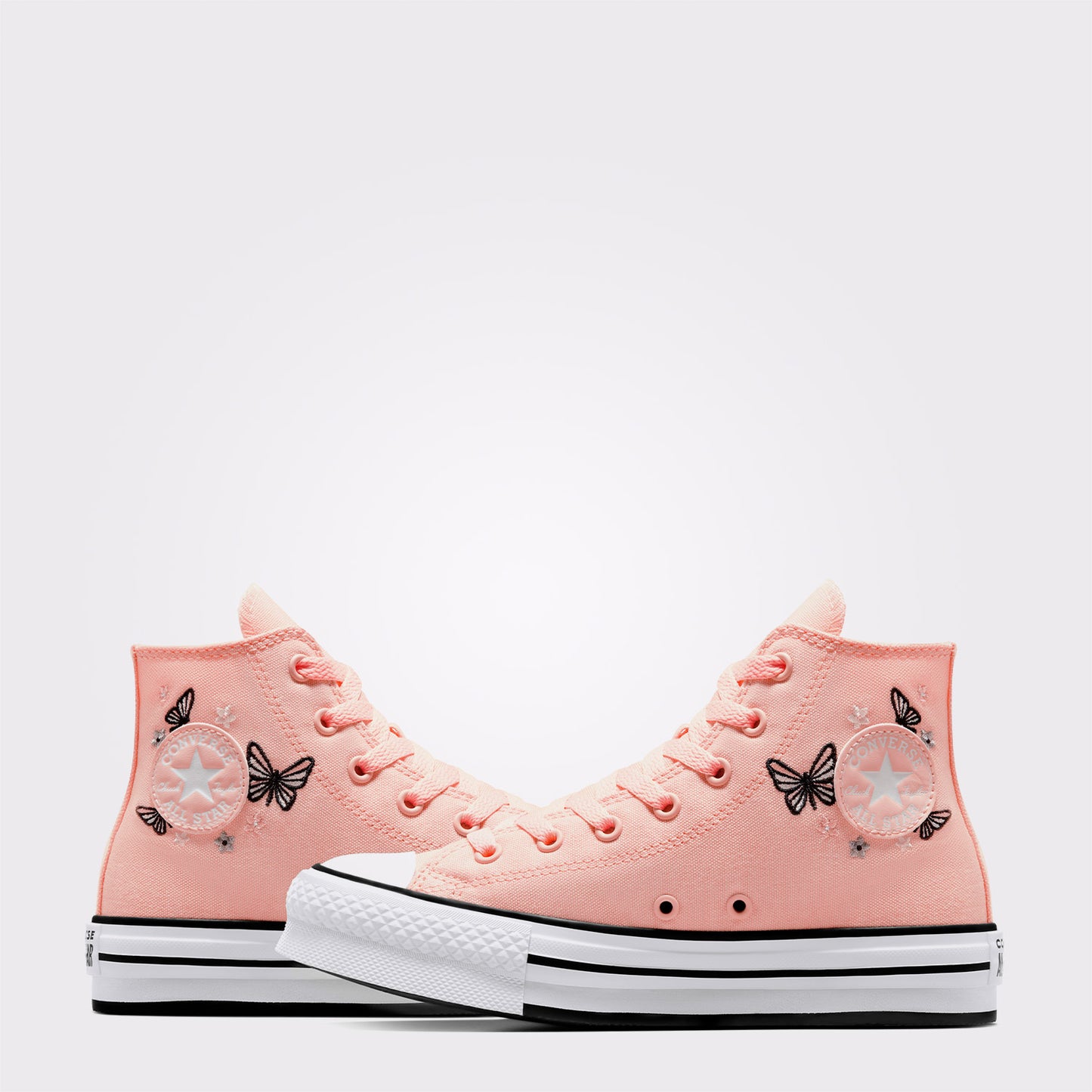 Converse Chuck Taylor All Star Eva Lift Butterflies Çocuk Pembe Platform Sneaker