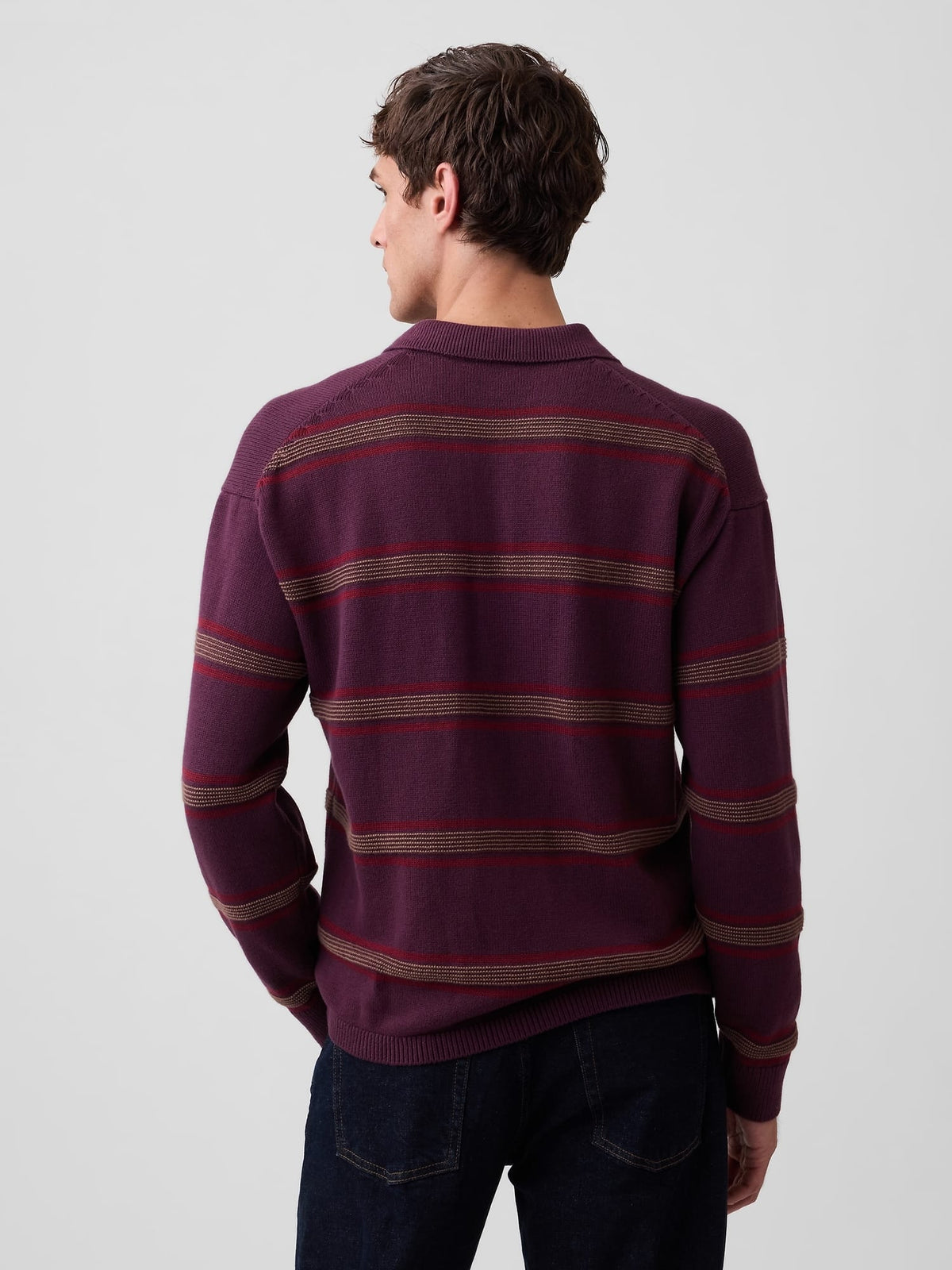 Bordo Relaxed Polo Kazak