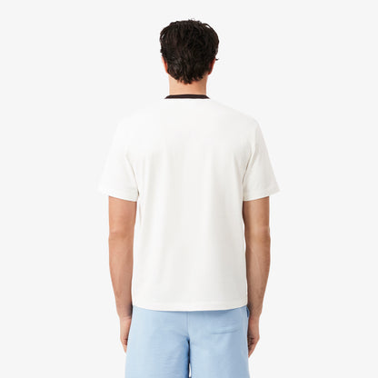 Lacoste Classic Fit Bisiklet Yaka Erkek Beyaz T-shirt
