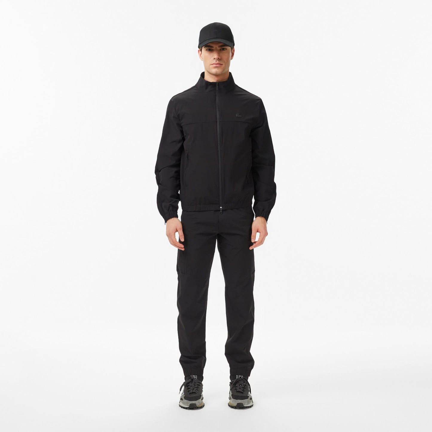 Lacoste Erkek Regular Fit Dik Yaka Siyah Mont