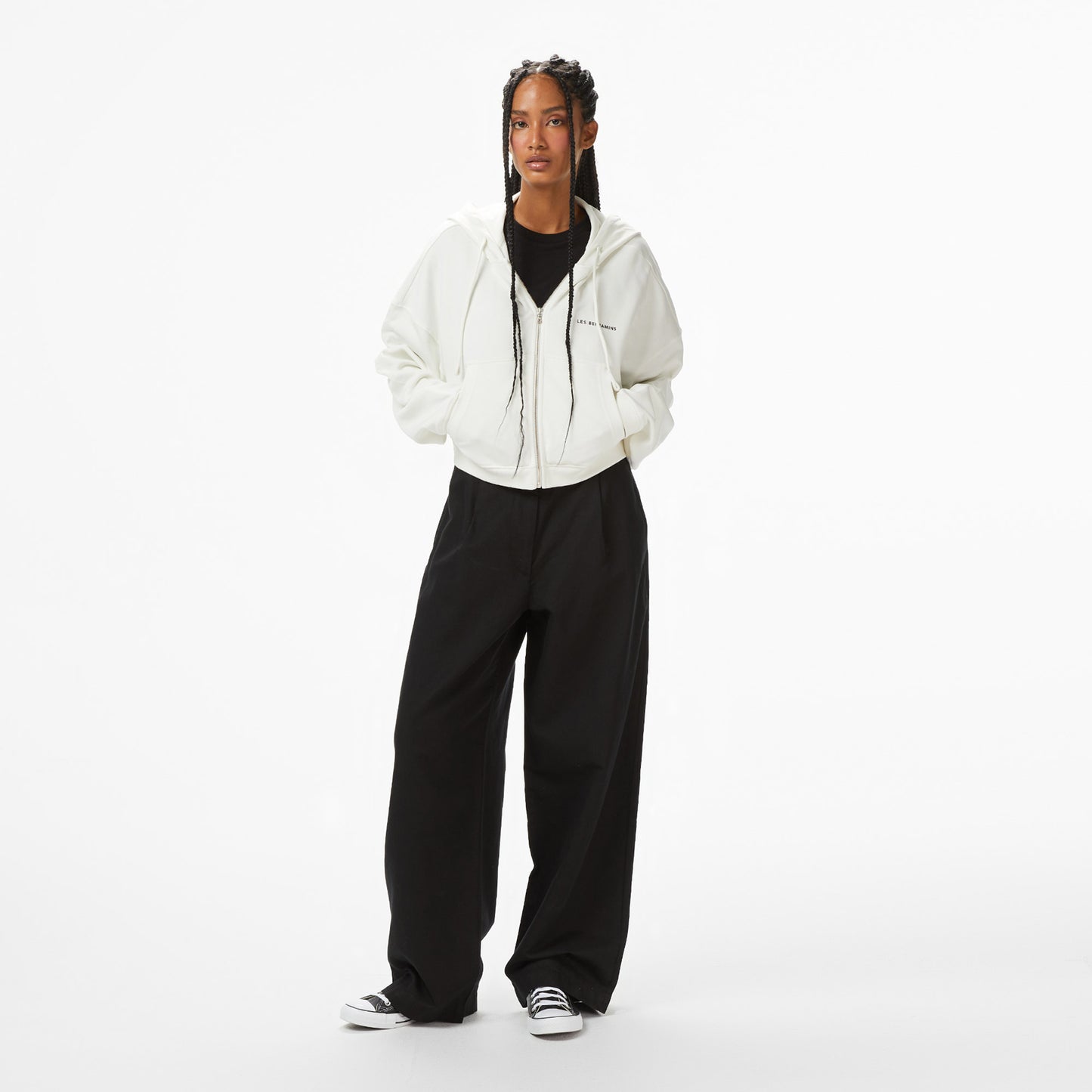 Les Benjamins Kadın Beyaz Sweatshirt