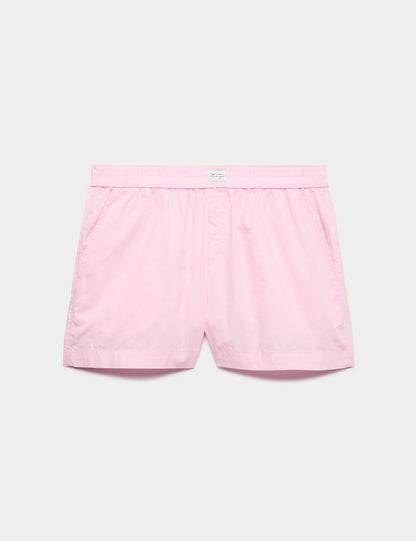 Saf Pamuklu Pijama Şort