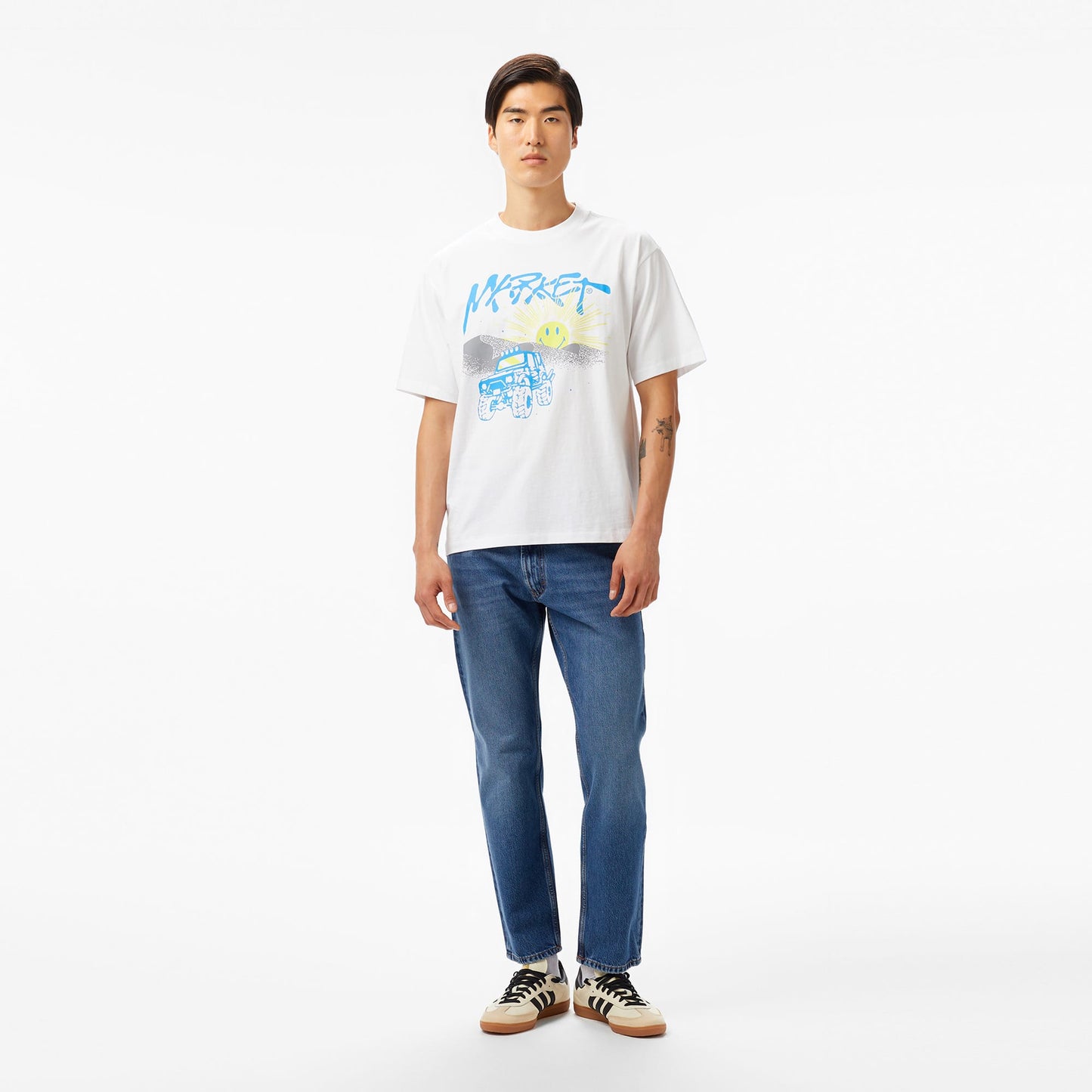 The Market 'smiley Dumont' Unisex Beyaz T-shirt