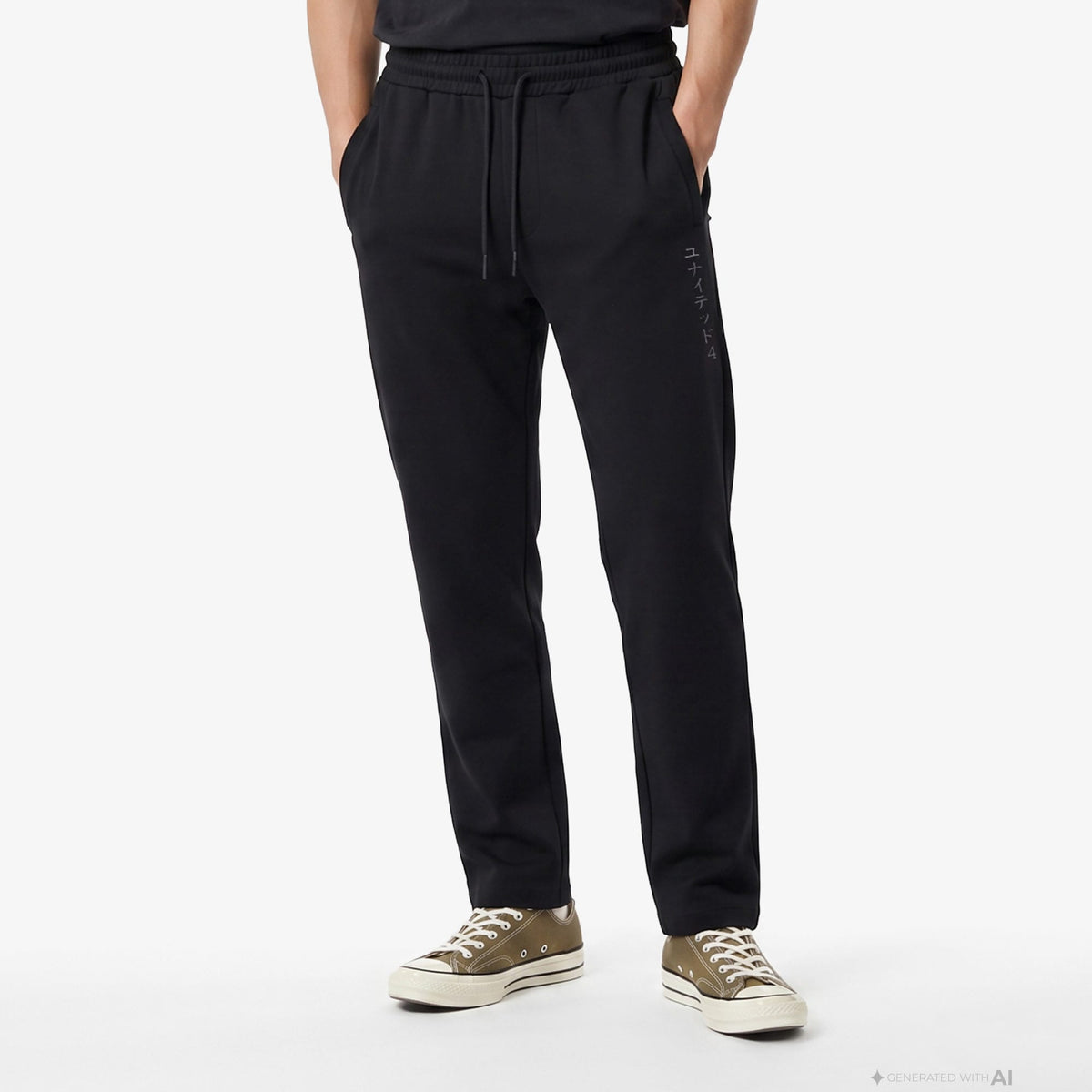 Unıted4 Regular Fit Erkek Siyah Eşofman Altı