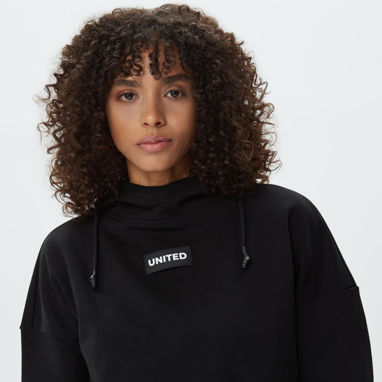United4 Classic Kadın Siyah Hoodie