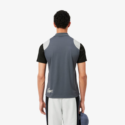Lacoste Sport Erkek Regular Fit Renk Bloklu Gri Polo