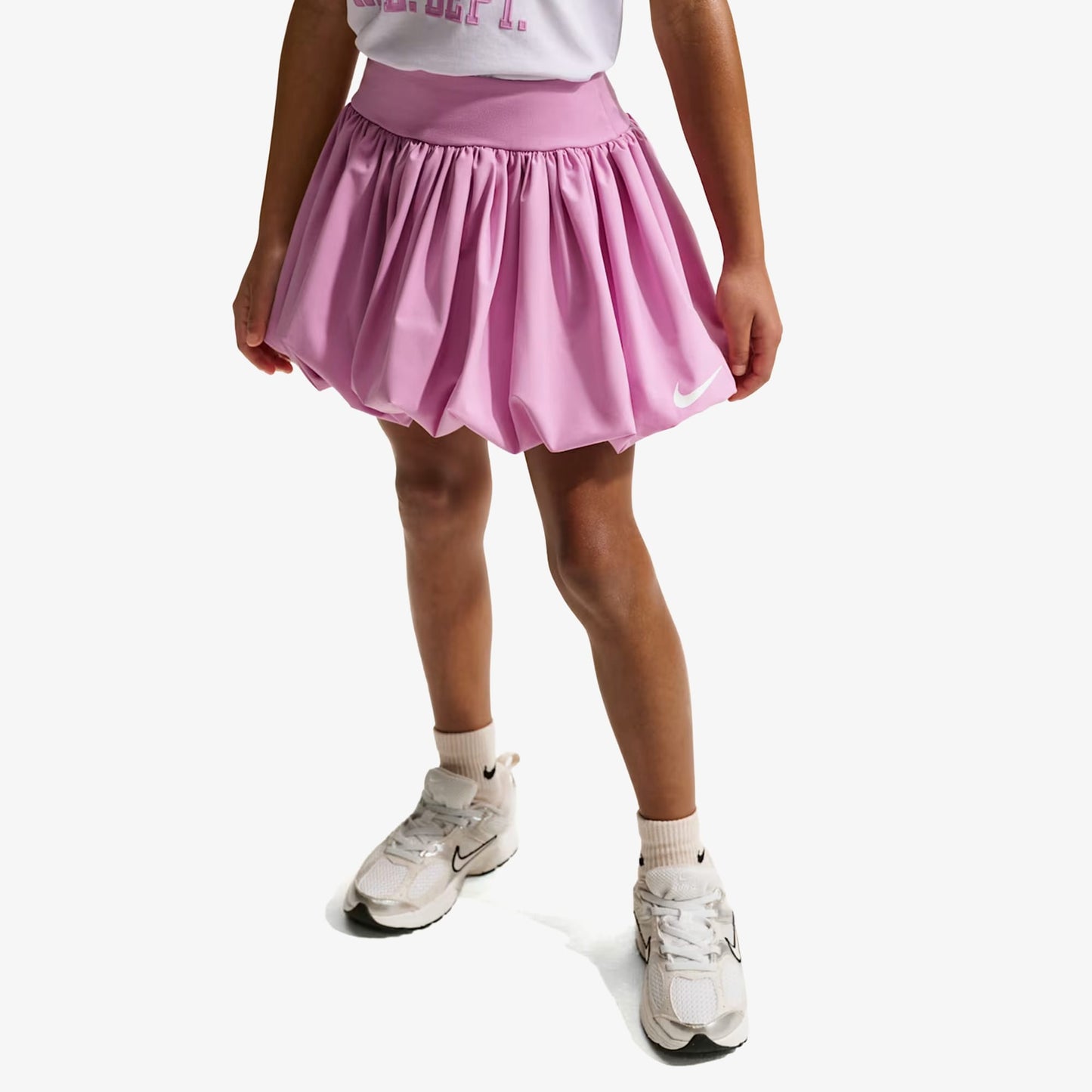 Nike Lace It Up Çocuk Beyaz/pembe Şort Takımı