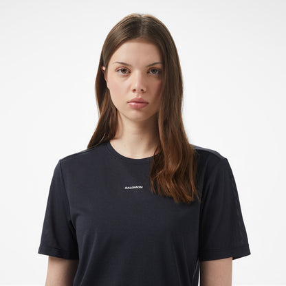 Salomon Shkout Core Kadın Siyah Koşu T-shirt