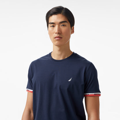 Nautica Erkek Lacivert Regular Fit T-shirt