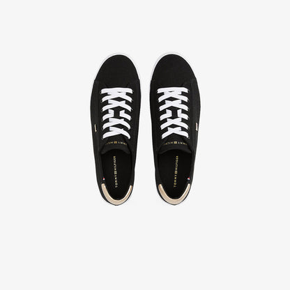 Tommy Hilfiger Vulc Lace Up Kadın Siyah Spor Ayakkabı