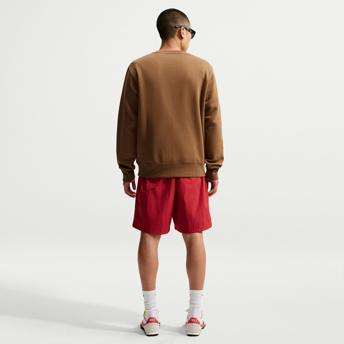 Nike Club Bb Crew Erkek Kahverengi Sweatshirt