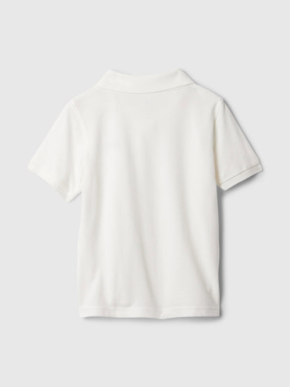Beyaz Gap Logo Polo Yaka T-shirt