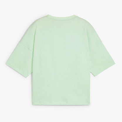 Puma Essentials Cropped Logo Kadın Beyaz T-shirt