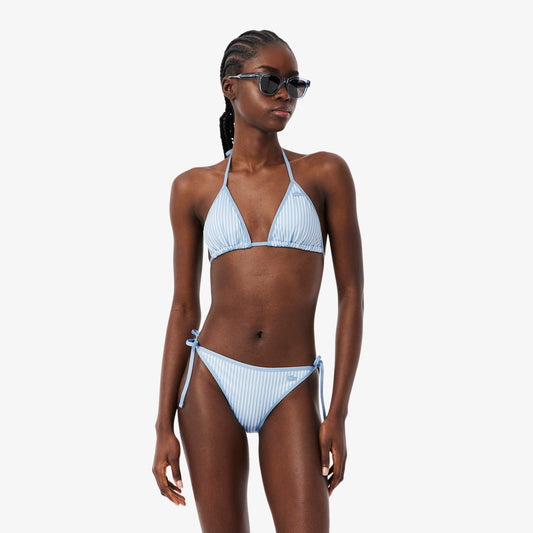 Lacoste Çizgili Kadın Mavi Bikini