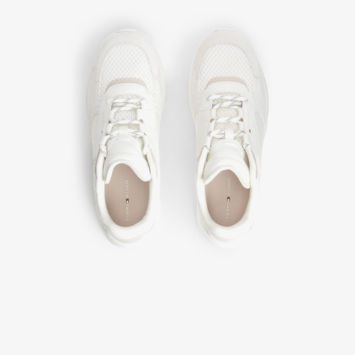 Tommy Hilfiger Lightweight Runner Monocolor Erkek Bej Spor Ayakkabı