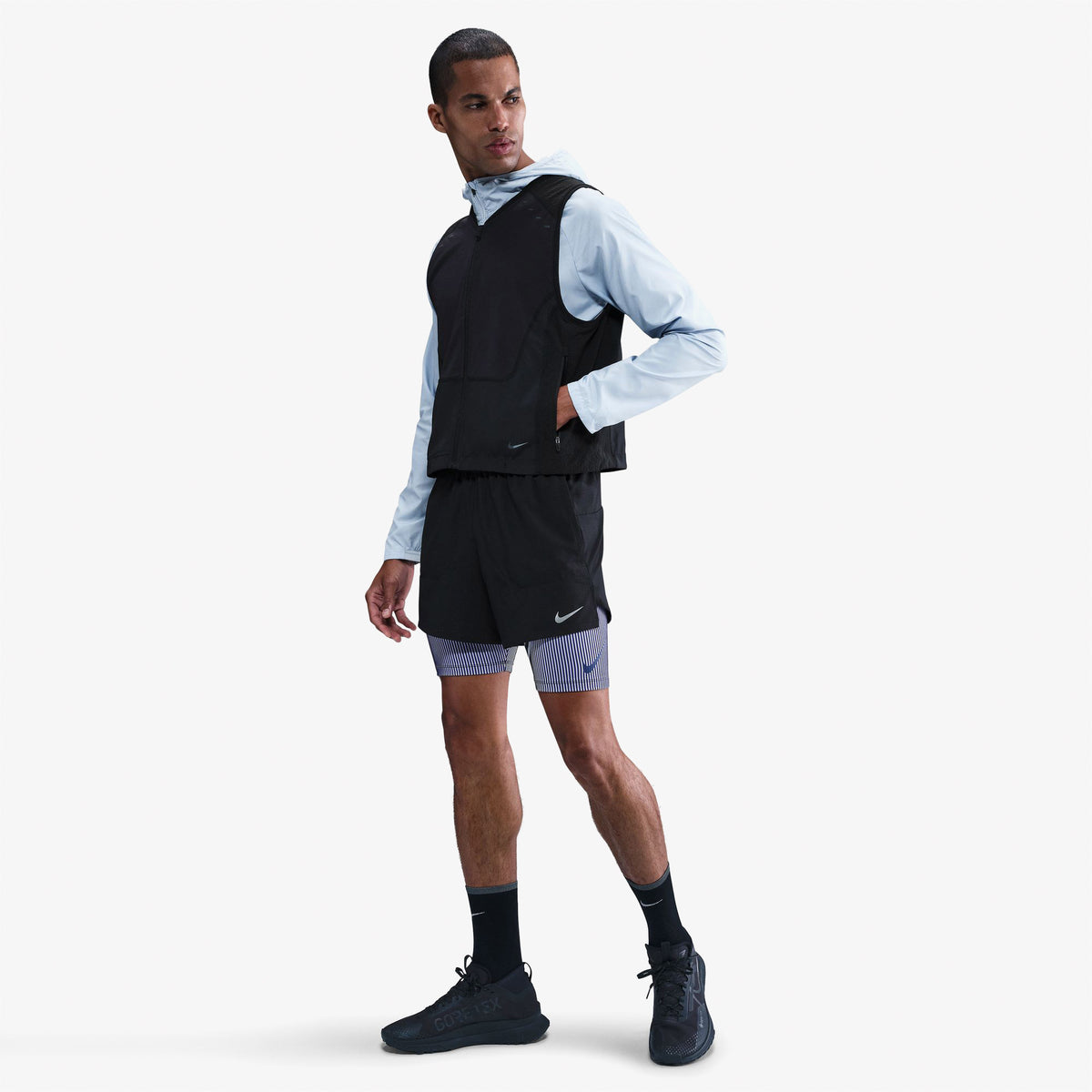 Nike Run Erkek Siyah Koşu Yeleği