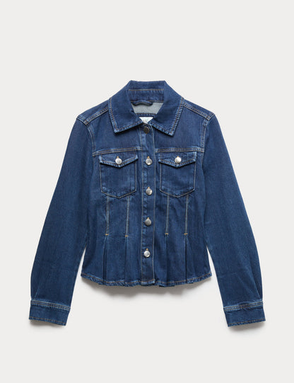 Denim Detaylı Ceket