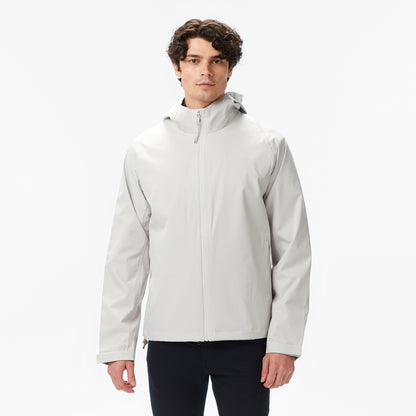 Nautica Erkek Gri Regular Fit Kapüşonlu Su Geçirmez Yağmurluk